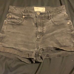 Black Garage jean shorts